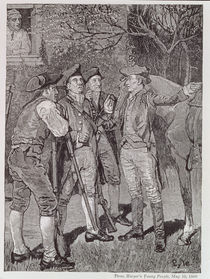 Paul Revere at Lexington, from Harper's Young People by Howard Pyle