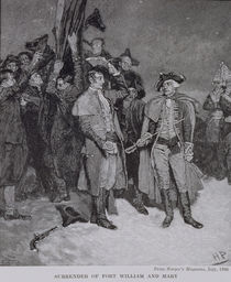 Surrender of Fort William and Mary by Howard Pyle