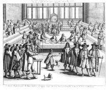 Oliver Cromwell Dissolving The Parliament by English School