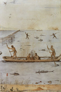 Indians Fishing von John White