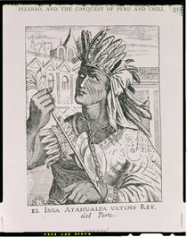 Portrait of the Last Inca Chief by English School