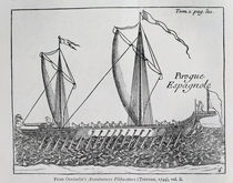 'Spanish Ship', from Oexmelin's Buccaneer Adventurers von French School
