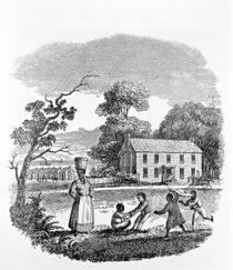 Plantation Scene, 1840's by American School