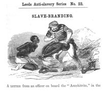 Slave-Branding, from 'Leeds Anti-Slavery Series' von W.H. Mason