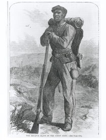 The Escaped Slave in the Union Army by American School