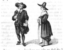 Costume of the Pilgrims, from 'The Pilgrim Fathers' by W. Bartlett von American School