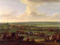George I at Newmarket, 4th/5th October 1717 by John Wootton