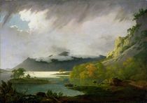 Derwent Water with Skiddaw in the Distance by Joseph Wright of Derby
