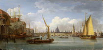 London Bridge, with St. Paul's Cathedral in the Distance von William Anderson