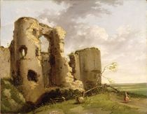 View of the West Gate of Pevensey Castle by John Hamilton Mortimer