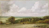 Landscape: Ploughing Scene in Suffolk c.1824 by John Constable