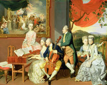 George, 3rd Earl Cowper, with the Family of Charles Gore by Johann Zoffany