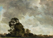 Landscape at Hampstead, Tree and Storm Clouds by John Constable