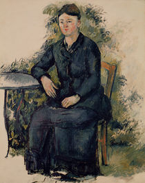 Madame Cezanne in the Garden by Paul Cezanne