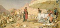 A Frank Encampment in the Desert of Mount Sinai von John Frederick Lewis