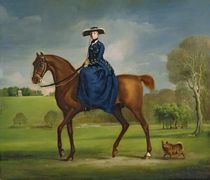The Countess of Coningsby in the Costume of the Charlton Hunt von George Stubbs