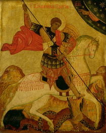 St. George slaying the Dragon by Russian School