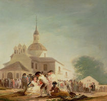 The Hermitage of San Isidro by Francisco Jose de Goya y Lucientes