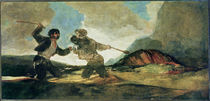 Duel with Clubs von Francisco Jose de Goya y Lucientes