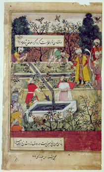 Emperor Babur surveying the establishment of a Garden in Kabul von J. Dorman