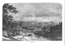View of Manchester, engraved by T.Gustyne by English School