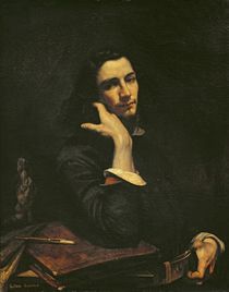 The Man with the Leather Belt. Portrait of the Artist von Gustave Courbet
