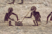 Glass Blowers, detail from a tomb wall painting von Egyptian