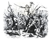 Luddite Rioters by English School