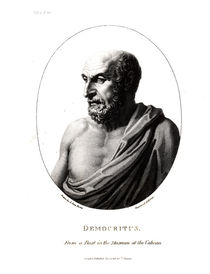 Democritus , engraved from a bust in the Vatican Museum von Alexander Day