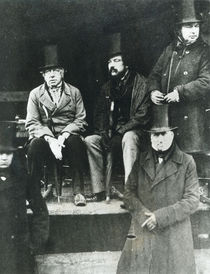 From LtoR, Lord Paget, Lord Carlisle and Isambard Kingdom Brunel by English Photographer