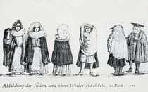 A Depiction of Jewish People and their Dress von German School