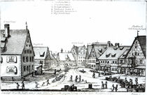 German Market town, 1704 by Johann Alexander Boener