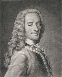 Francois Marie Arouet de Voltaire von Maurice Quentin de la Tour