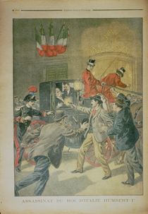 The Assassination of the King of Italy by French School
