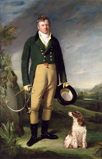 An Unknown Man With his Dog by William Owen