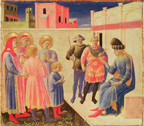SS. Cosmas and Damian Before Diocletian by Fra Angelico