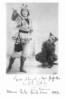 Marie Lloyd as Dick Whittington in 1898 by English Photographer