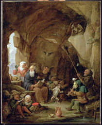 The Temptation of St. Anthony in a Rocky Cavern von David the Younger Teniers