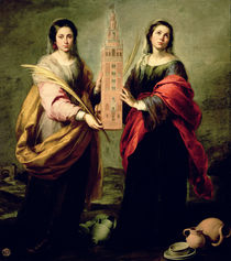 St. Justina and St. Rufina by Bartolome Esteban Murillo