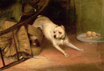 Dog Chasing a Rat von Briton Riviere