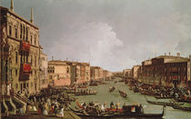 A Regatta on the Grand Canal by Antonio Canaletto