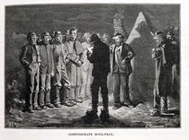 Confederate Roll-call, engraved by Ernst Heinemann von Allen Carter Redwood