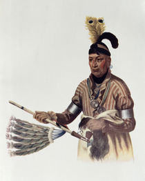Naw-Kaw or 'Wood', a Winnebago Chief von Charles Bird King