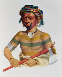 Shau-Hau-Napo-Tinia, an Iowa Chief von Charles Bird King