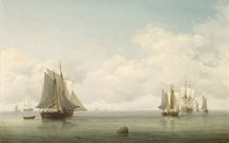 Fishing Boats in a Calm Sea von Charles Brooking