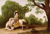 The Farmer's Wife and the Raven von George Stubbs
