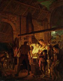 The Blacksmith's Shop von Joseph Wright of Derby