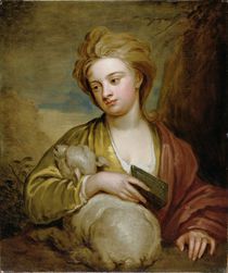 Portrait of a Woman as St. Agnes by Godfrey Kneller