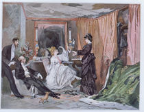 The Dressing Room of Hortense Schneider at the Theatre des Varietes by Edmond Morin
