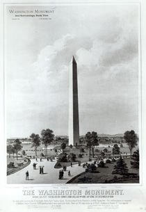The Washington Monument and Surroundings by American School